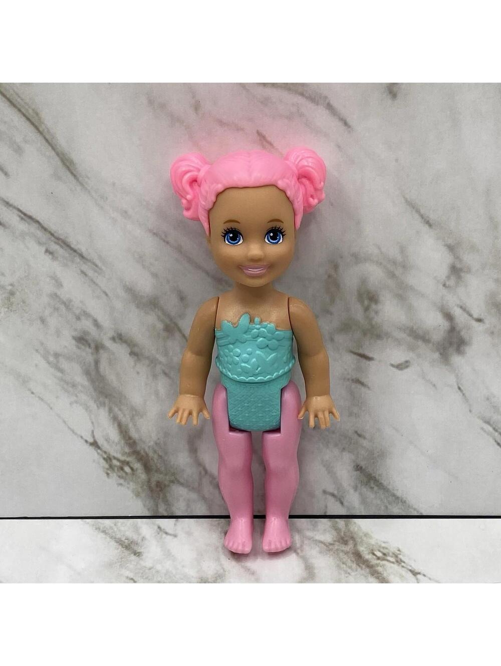 Barbie Chelsea Dreamtopia Pink Hair Tea Set  Doll